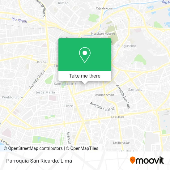 Mapa de Parroquia San Ricardo