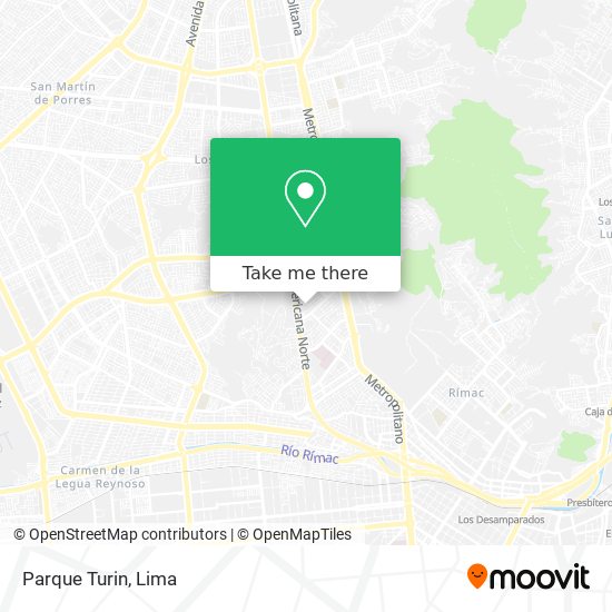 Parque Turin map