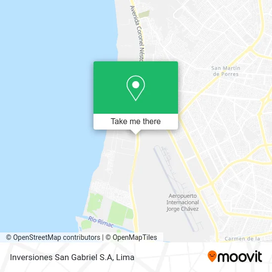 Inversiones San Gabriel S.A map