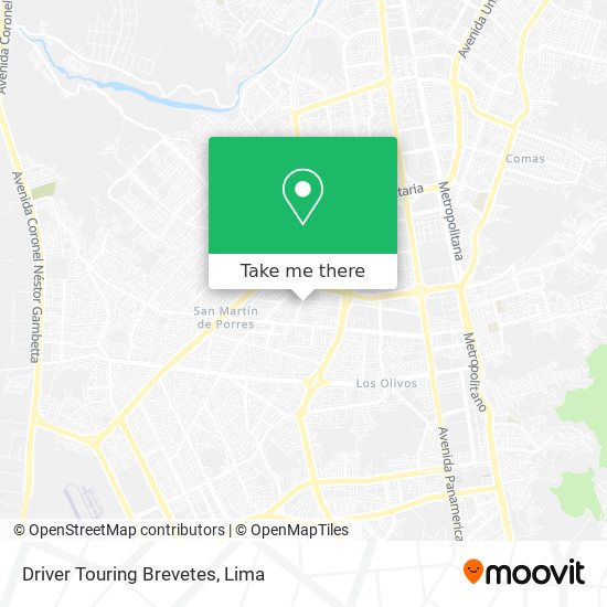 Driver Touring Brevetes map