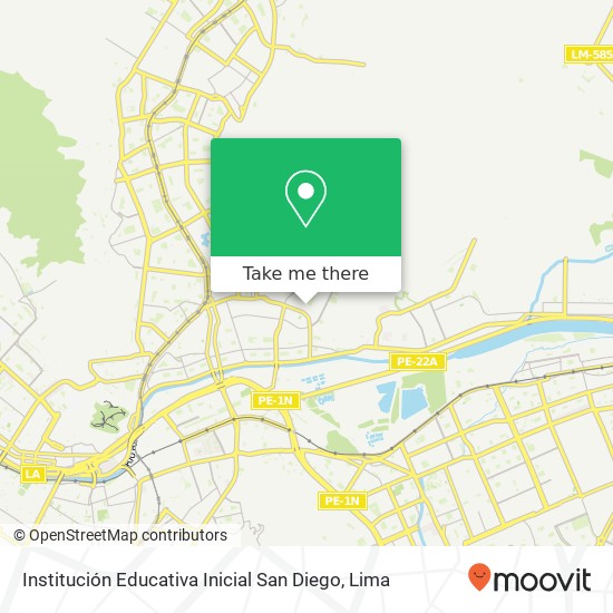Institución Educativa Inicial San Diego map