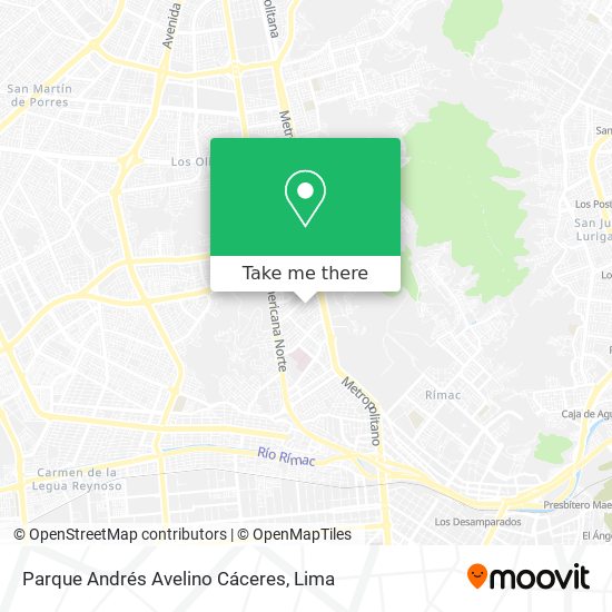 Parque Andrés Avelino Cáceres map