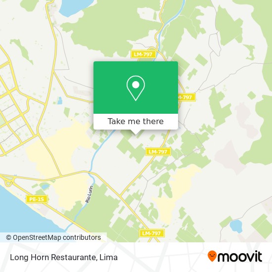 Long Horn Restaurante map