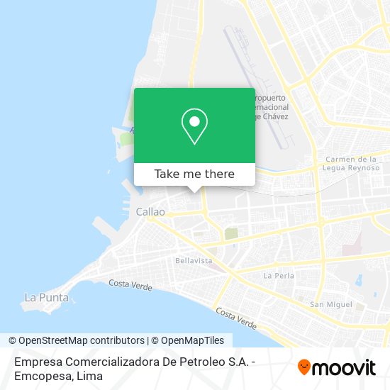 Empresa Comercializadora De Petroleo S.A. - Emcopesa map