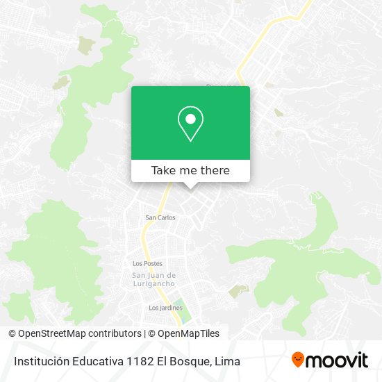 Institución Educativa 1182 El Bosque map
