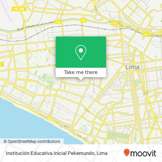 Mapa de Institución Educativa Inicial Pekemundo