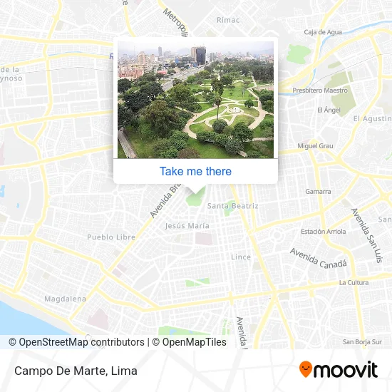 Mapa de Campo De Marte