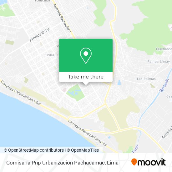 Comisaría Pnp Urbanización Pachacámac map