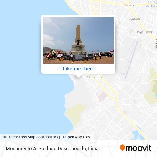 Monumento Al Soldado Desconocido map