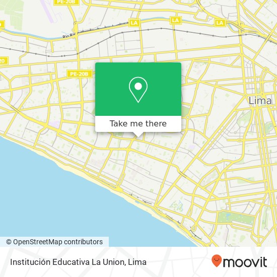 Institución Educativa La Union map