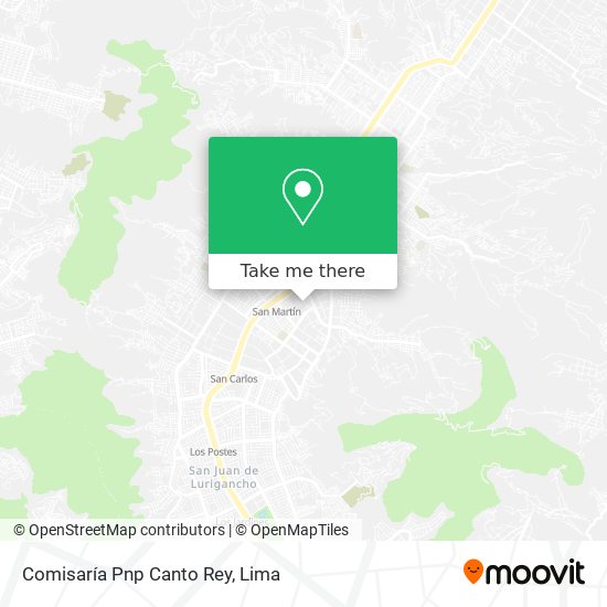 Comisaría Pnp Canto Rey map