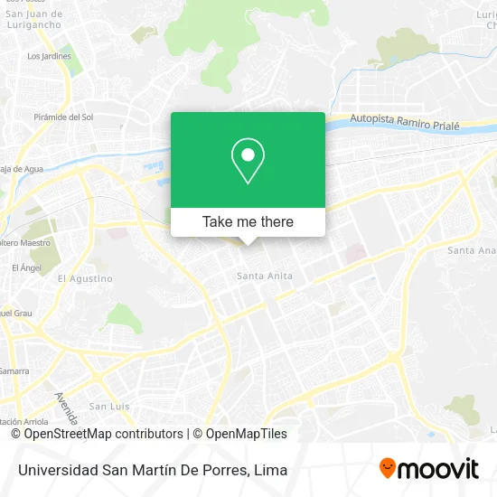 Universidad San Martín De Porres map