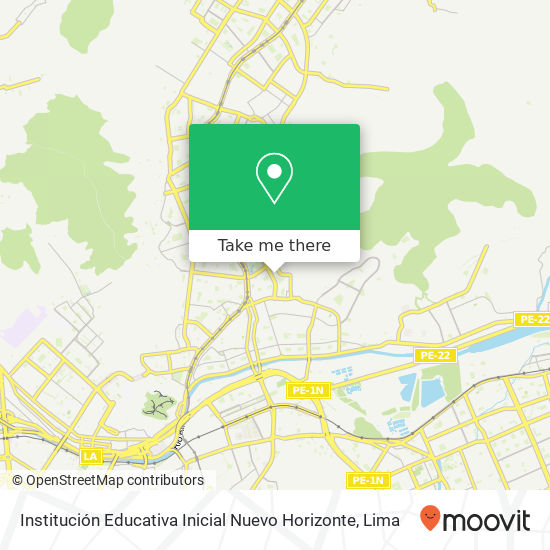 Institución Educativa Inicial Nuevo Horizonte map
