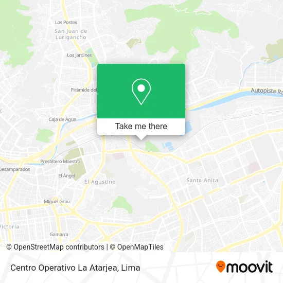 Mapa de Centro Operativo La Atarjea