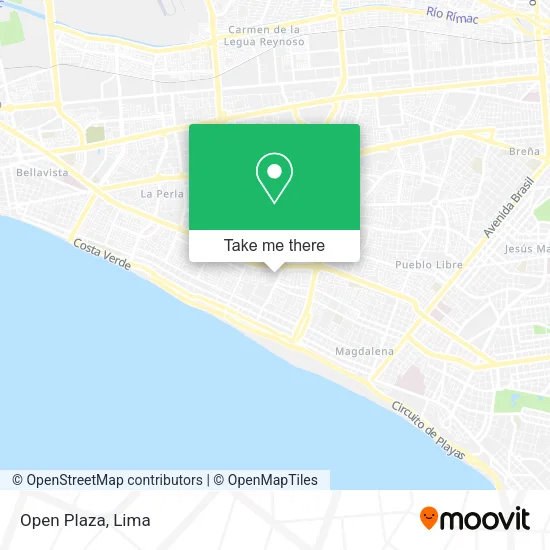 Mapa de Open Plaza