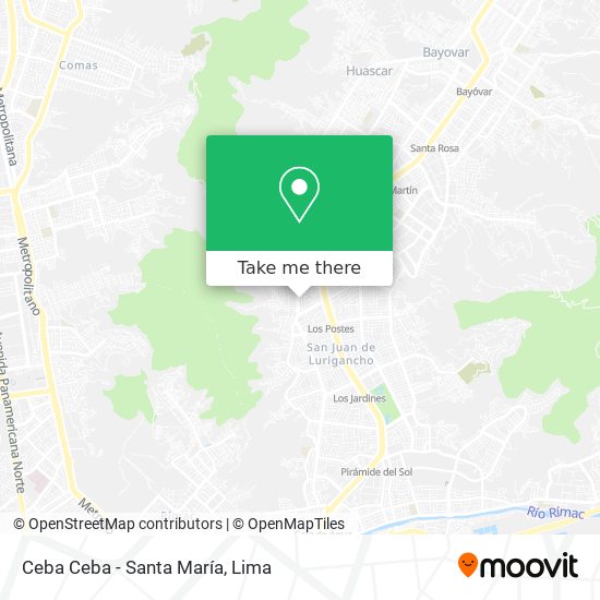 Ceba Ceba - Santa María map