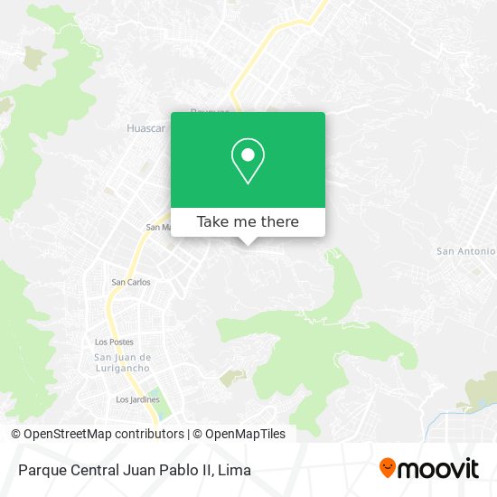 Parque Central Juan Pablo II map