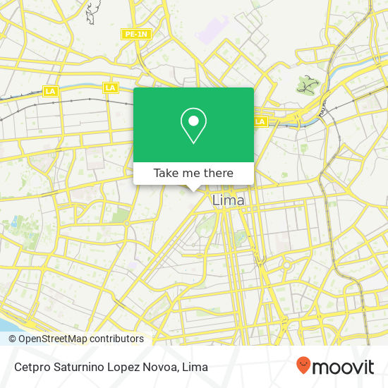 Cetpro Saturnino Lopez Novoa map