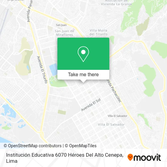 Institución Educativa 6070 Héroes Del Alto Cenepa map