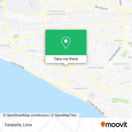 Mapa de Falabella