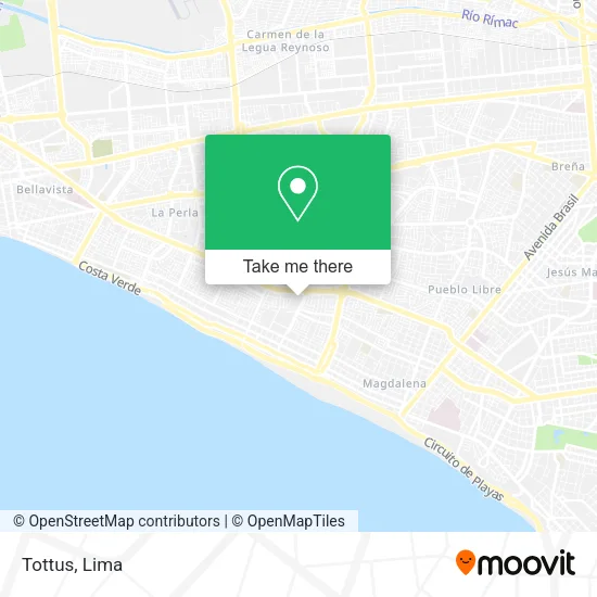 Mapa de Tottus
