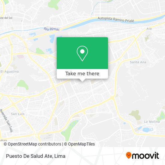 Puesto De Salud Ate map