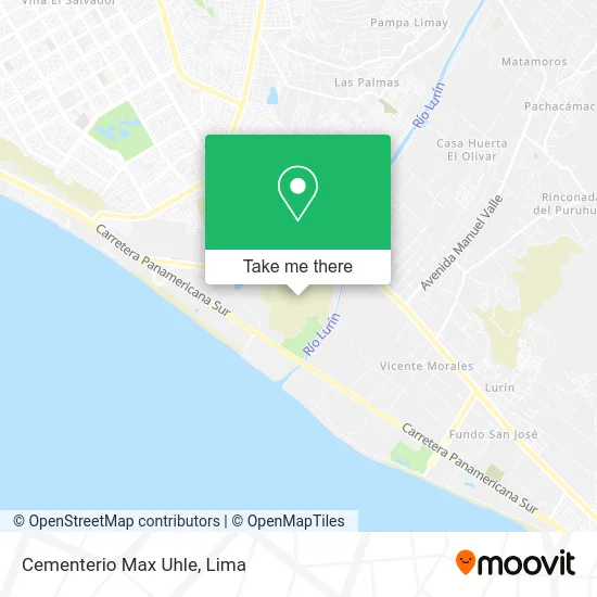 Cementerio Max Uhle map