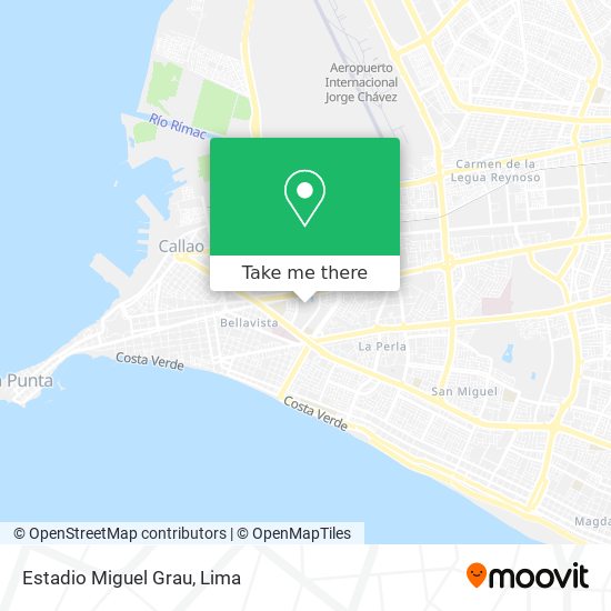 Estadio Miguel Grau map