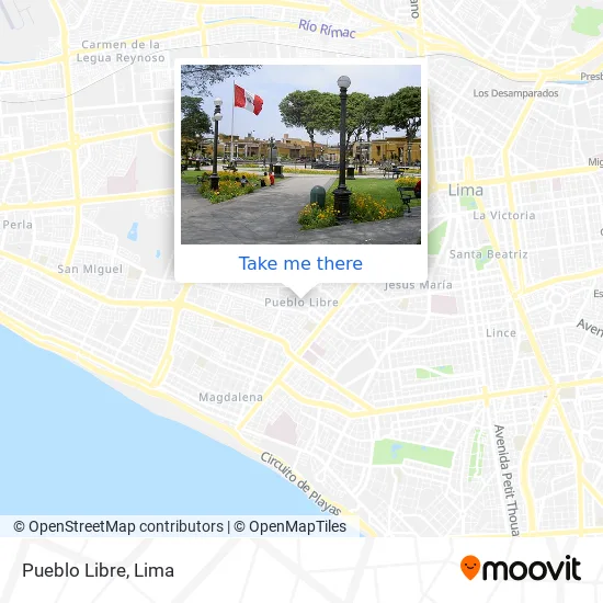 Mapa de Pueblo Libre
