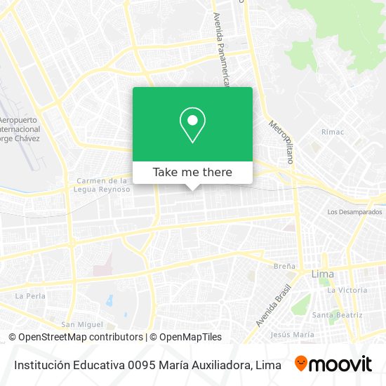 Institución Educativa 0095 María Auxiliadora map