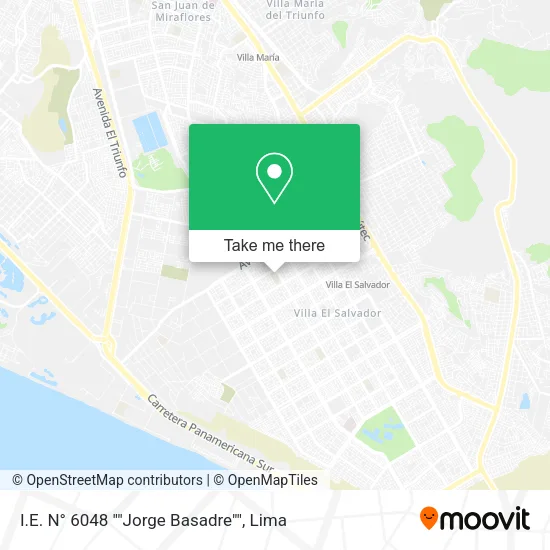 Mapa de I.E. N° 6048 ""Jorge Basadre""