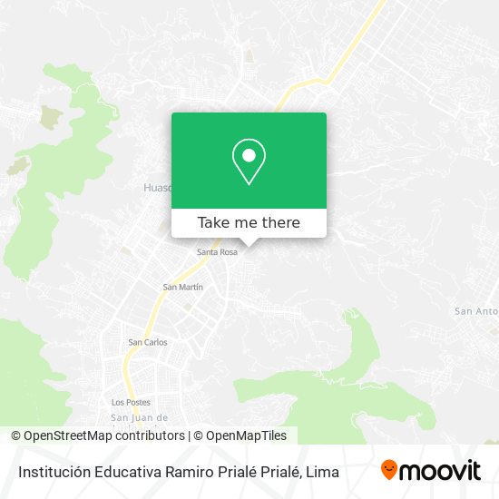 Mapa de Institución Educativa Ramiro Prialé Prialé