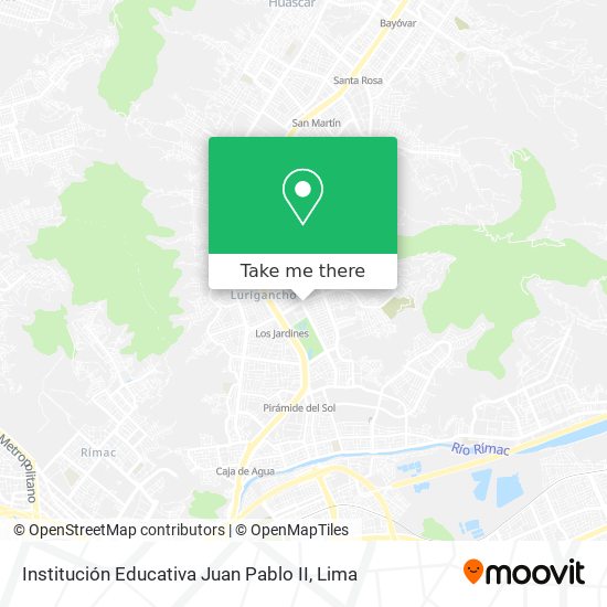 Mapa de Institución Educativa Juan Pablo II