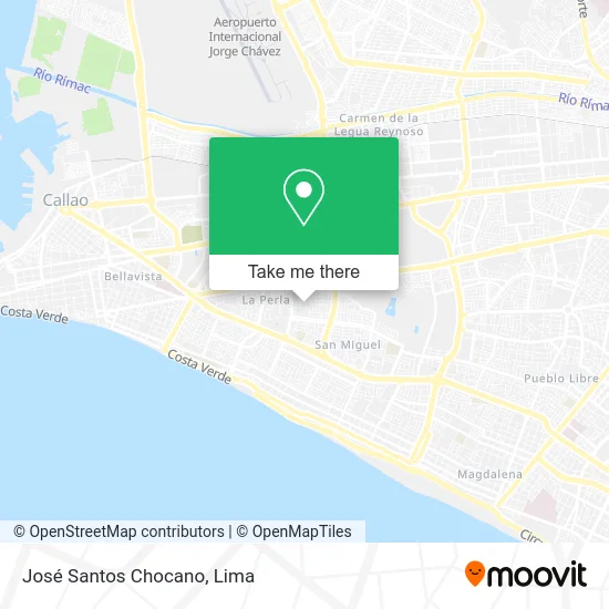 José Santos Chocano map