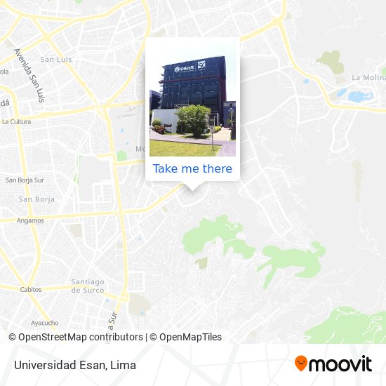 Universidad Esan map