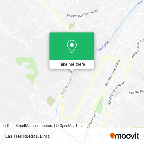 Mapa de Las Tres Ruedas
