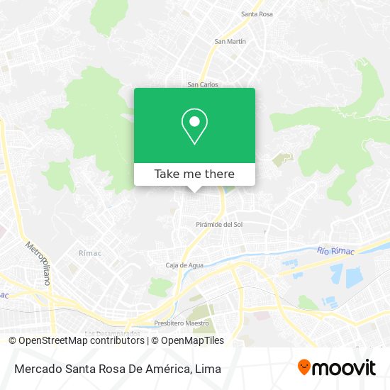 Mercado Santa Rosa De América map