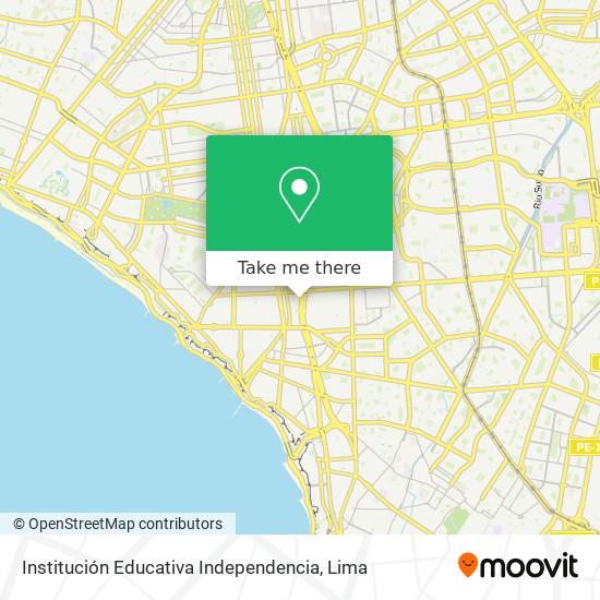 Institución Educativa Independencia map