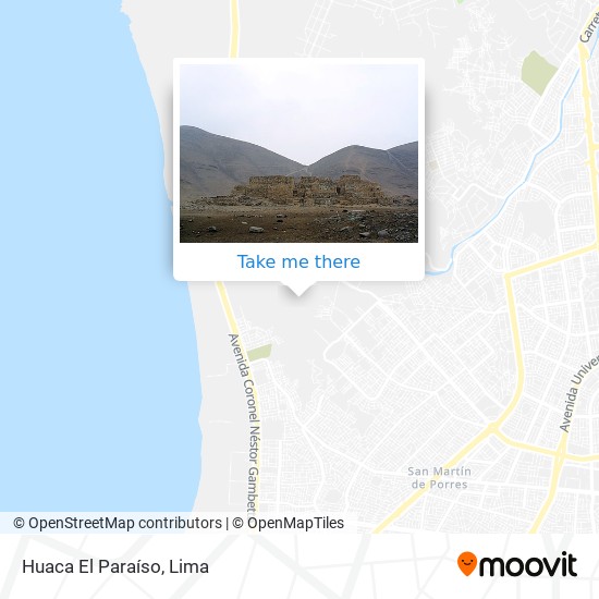 Mapa de Huaca El Paraíso