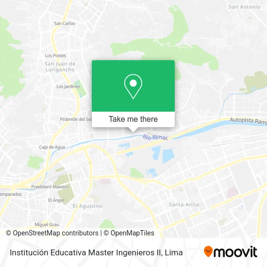 Mapa de Institución Educativa Master Ingenieros II