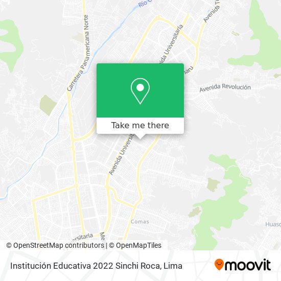 Mapa de Institución Educativa 2022 Sinchi Roca