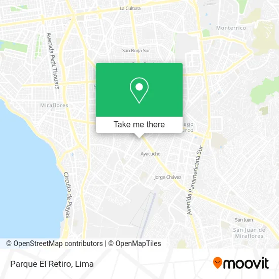 Parque El Retiro map