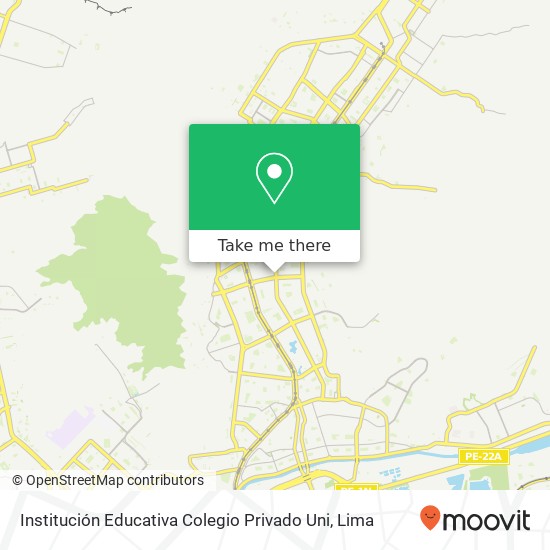Institución Educativa Colegio Privado Uni map