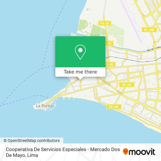Cooperativa De Servicios Especiales - Mercado Dos De Mayo map