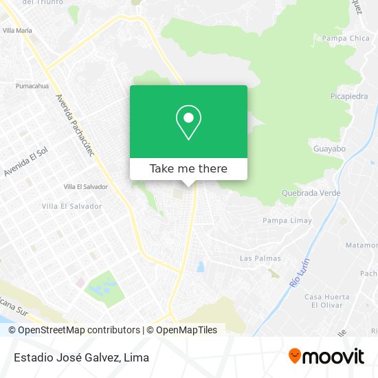Estadio José Galvez map