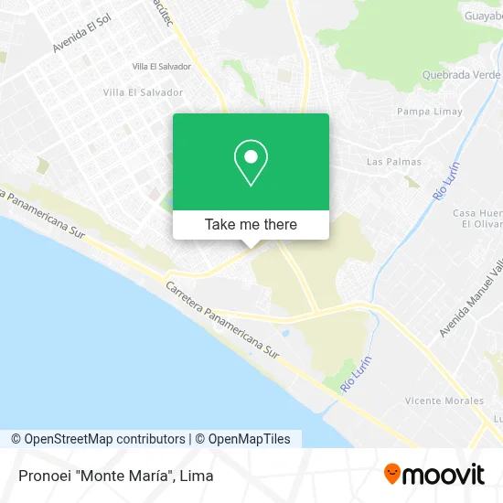 Pronoei "Monte María" map