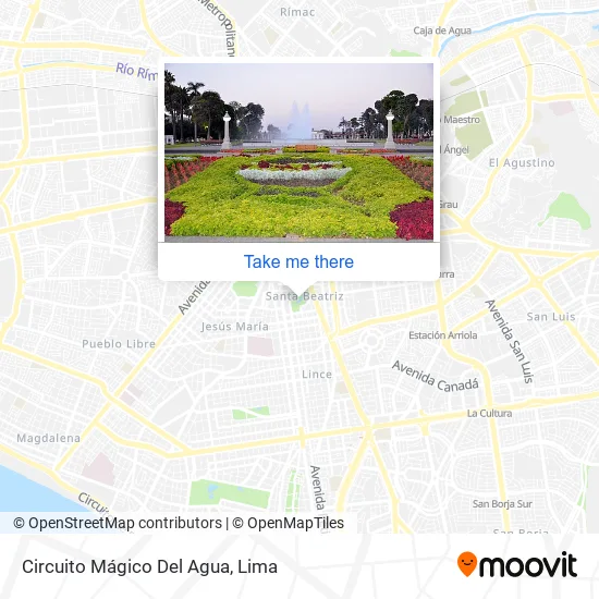 Mapa de Circuito Mágico Del Agua