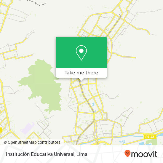 Institución Educativa Universal map
