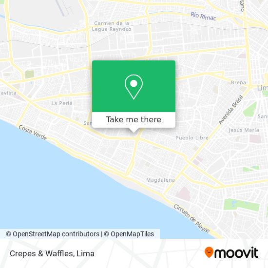 Crepes & Waffles map