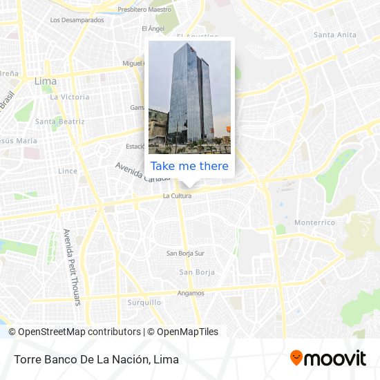 Mapa de Torre Banco De La Nación